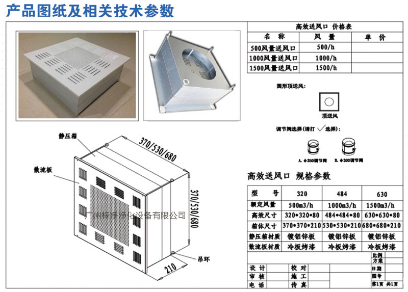 500、1000、1500新型高效送風(fēng)口規(guī)格尺寸