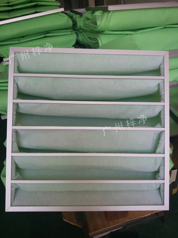 過濾棉袋式初效過濾器采用G4等級(jí)過濾棉制作,過濾精度為5um。